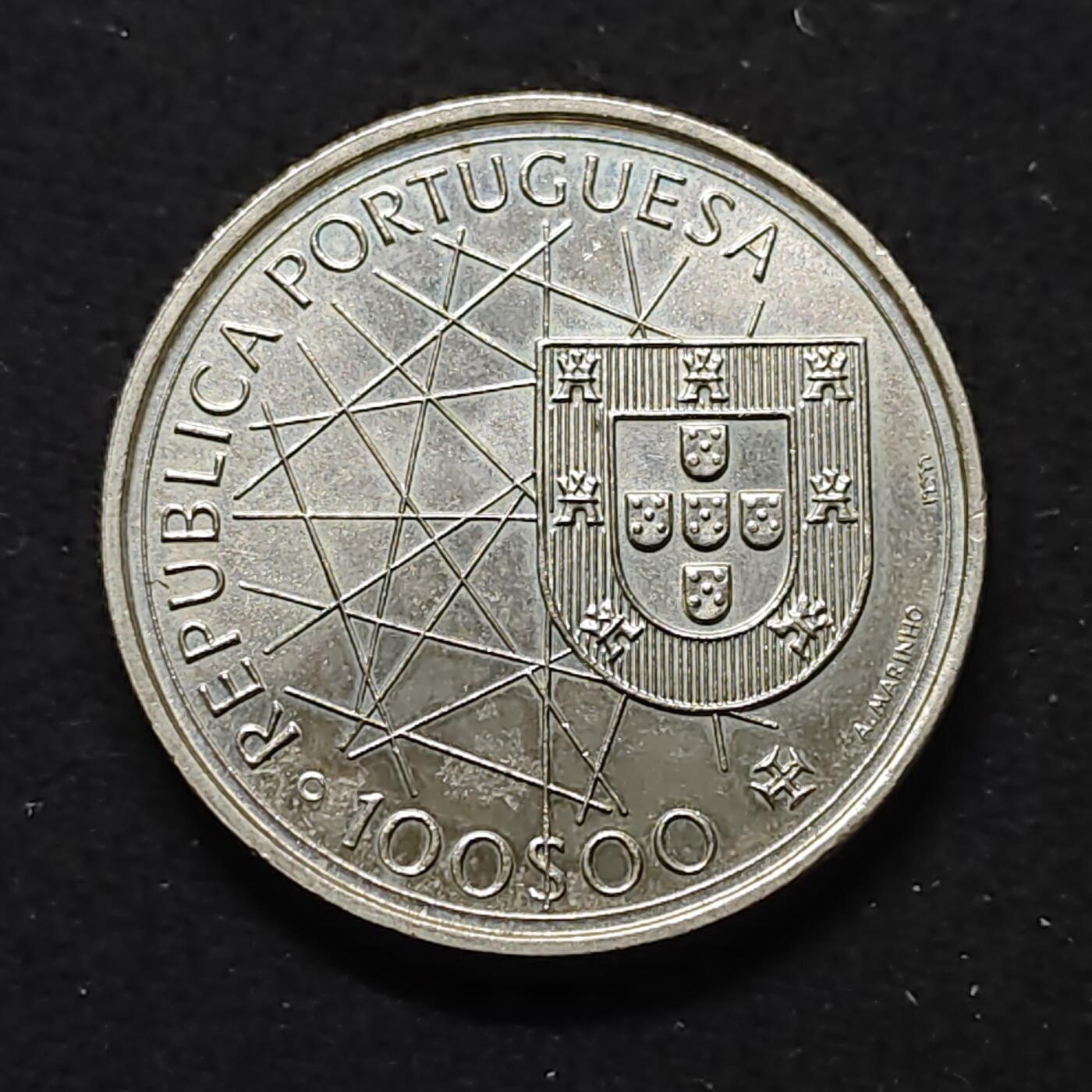 【全场包邮】纯粹捡漏拍476场（免费代拍第13场）调整中 葡萄牙1989年100埃斯库多发现系列发现亚速尔群岛纪念币