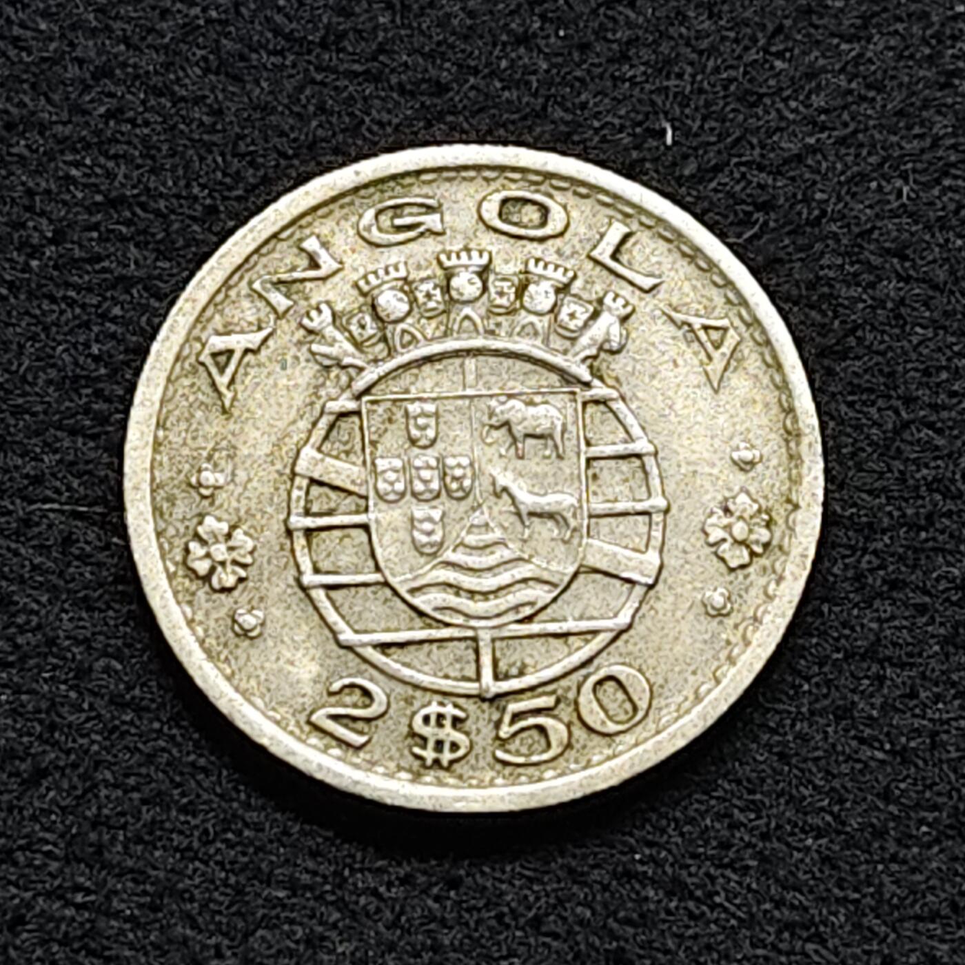 【全场包邮】纯粹捡漏拍476场（免费代拍第13场）调整中 葡属安哥拉1956年2.5埃斯库多