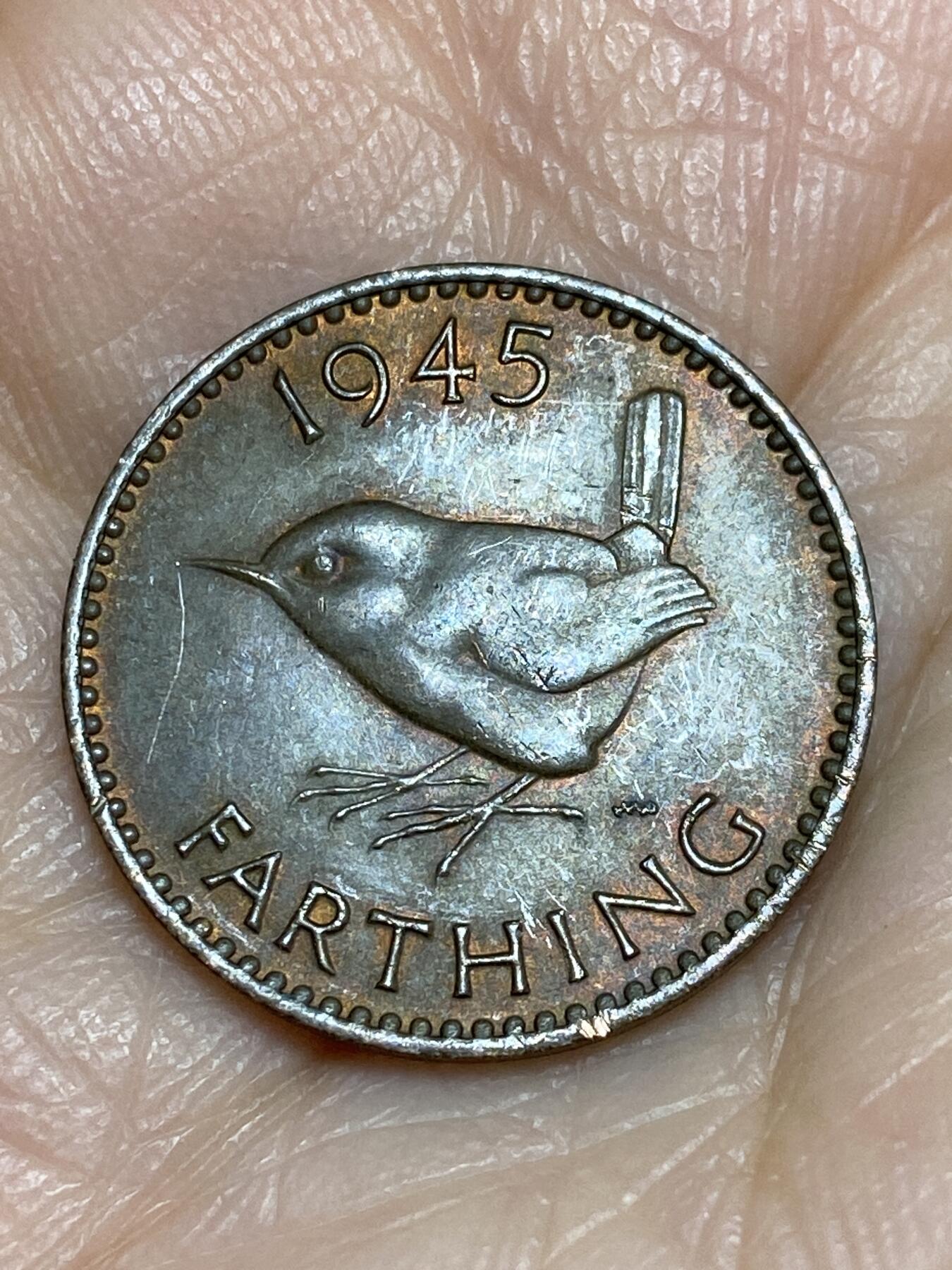 2025年第一百二十五场(总第一百五十一场）外国好品散币(免佣金) 英国🇬🇧1945年1法新(乔治六世第一版)