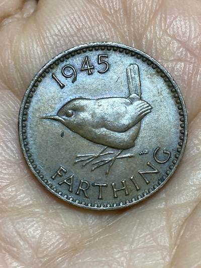 2025年第一百二十五场(总第一百五十一场）外国好品散币(免佣金) - 英国🇬🇧1945年1法新(乔治六世第一版)