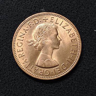 【全场包邮】纯粹捡漏拍476场（免费代拍第13场）调整中 - 英国1967年女王1便士大铜币