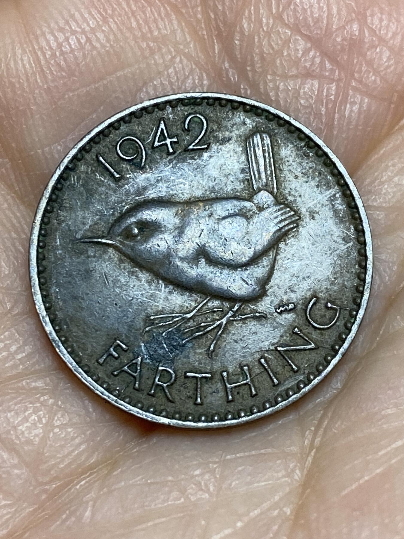 2025年第一百二十五场(总第一百五十一场）外国好品散币(免佣金) 英国🇬🇧1942年1法新(乔治六世第一版)