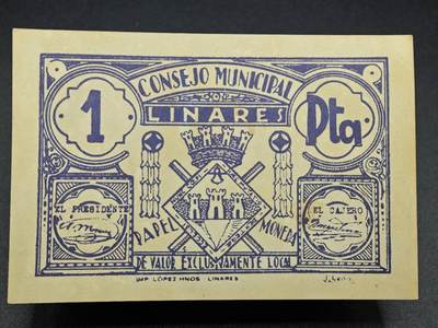 【淘币小摊】实时拍第七百九十二拍   散币场   满百包邮可预留二周 每周一统一发货   - 西班牙林阿雷斯市1比赛塔地方纸币