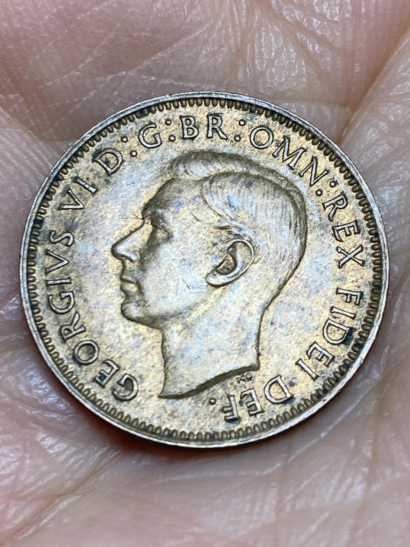 2025年第一百二十五场(总第一百五十一场）外国好品散币(免佣金) 英国🇬🇧1950年1法新(乔治六世第二版)