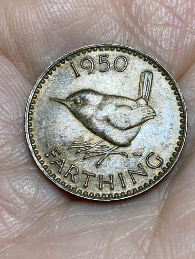 2025年第一百二十五场(总第一百五十一场）外国好品散币(免佣金) - 英国🇬🇧1950年1法新(乔治六世第二版)