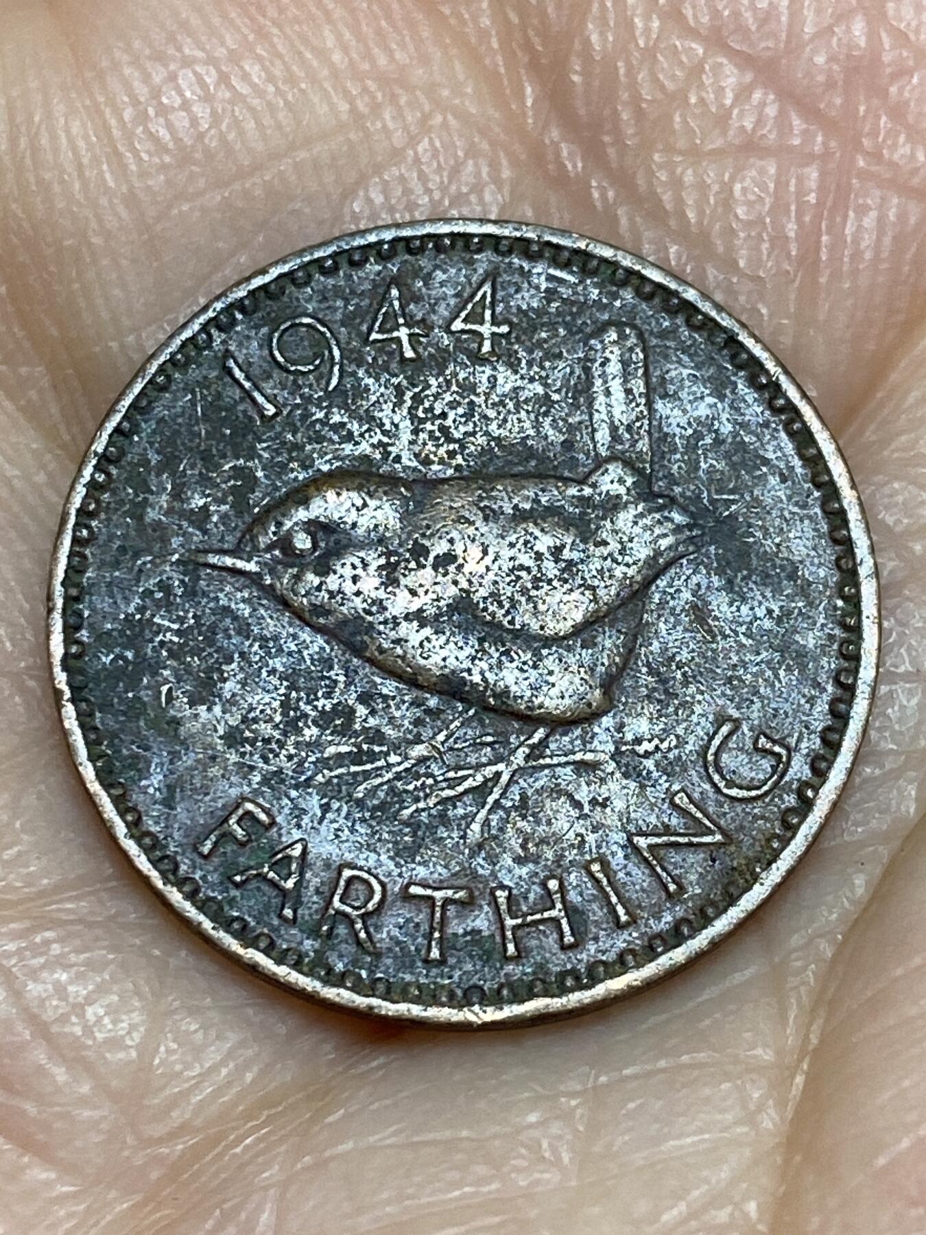 2025年第一百二十五场(总第一百五十一场）外国好品散币(免佣金) 英国🇬🇧1944年1法新(乔治六世第一版)