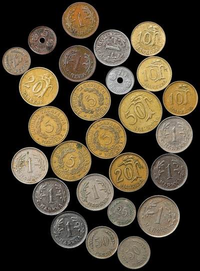 修遠堂世界钱币第九十二期 - 芬兰旧钱币一组