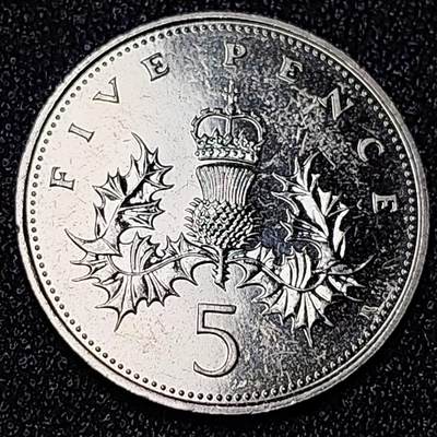 泉币菌-第125场-126场 并场 精品福利场(本场由于周日截拍，需要下周周末发货，感谢理解) - 中年女王 英国1988年5便士 铜镍硬币 23mm钱币 