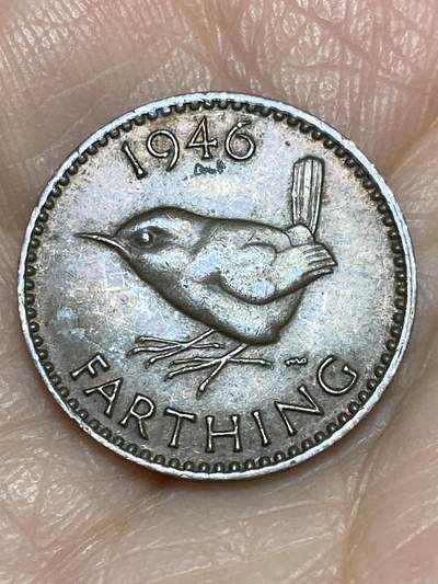 2025年第一百二十五场(总第一百五十一场）外国好品散币(免佣金) - 英国🇬🇧1946年1法新(乔治六世第一版)