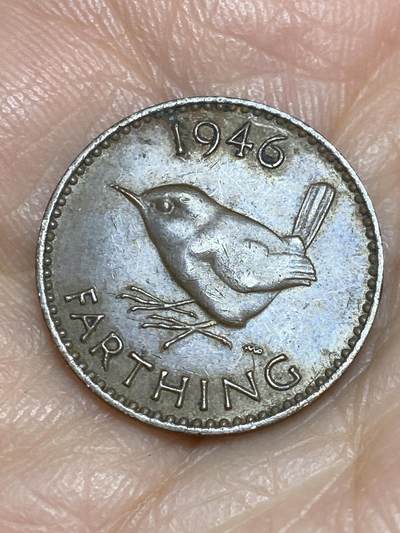 2025年第一百二十五场(总第一百五十一场）外国好品散币(免佣金) - 英国🇬🇧1946年1法新(乔治六世第一版)