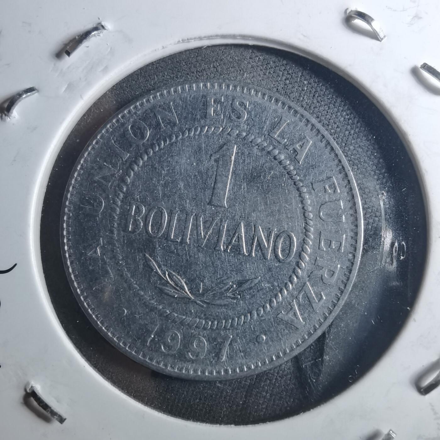 沼泽如烟--第895场 玻利维亚1997年1玻利瓦尔