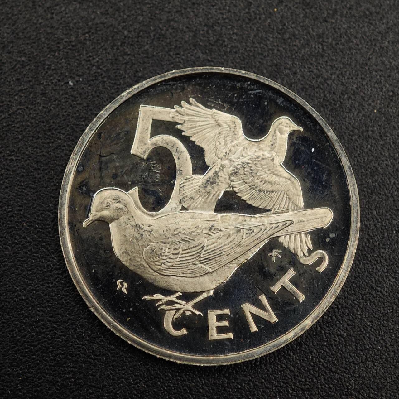 【淘币小摊】实时拍第七百九十二拍   散币场   满百包邮可预留二周 每周一统一发货   维尔京1974年5分精制镍币