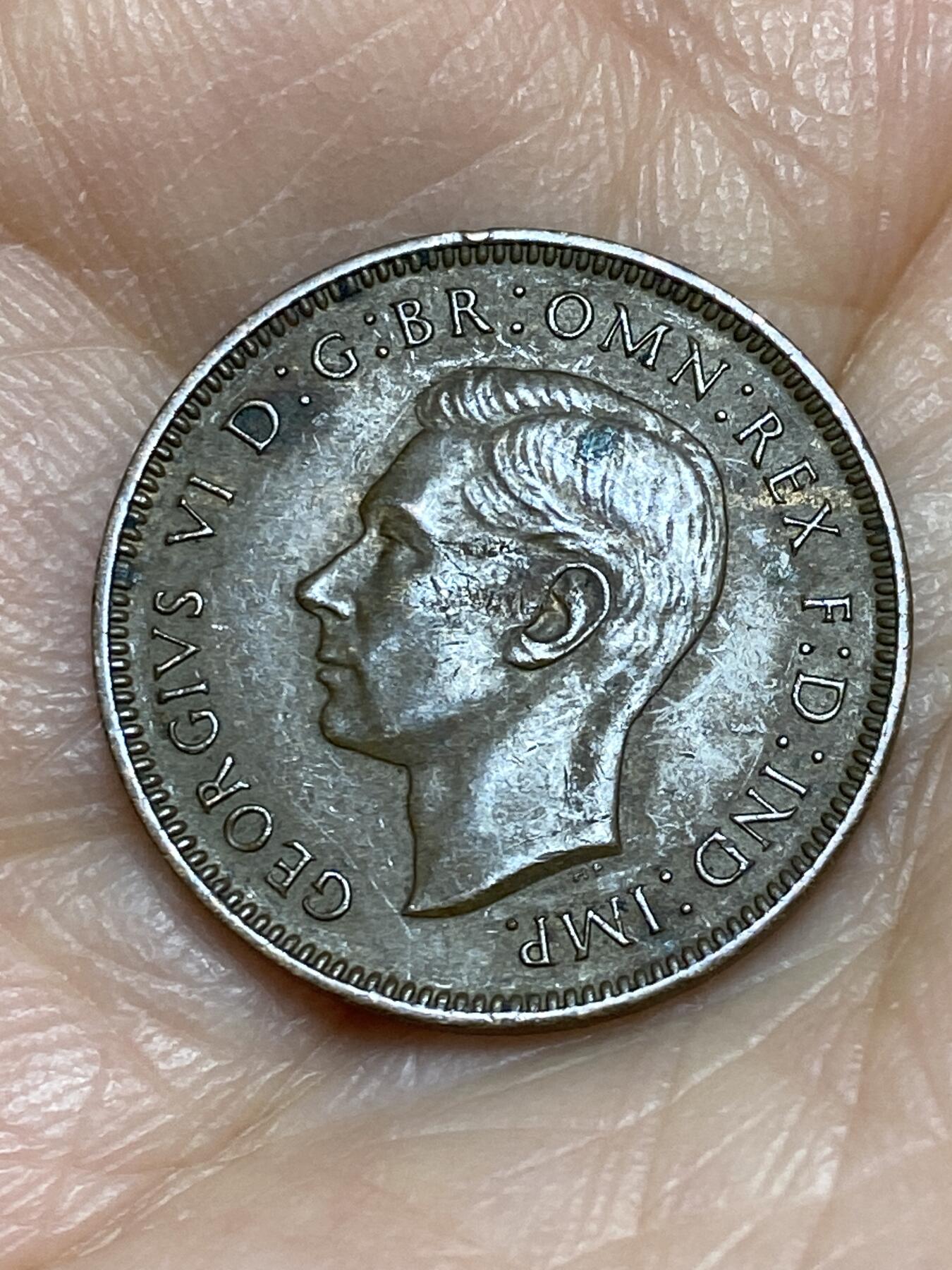2025年第一百二十五场(总第一百五十一场）外国好品散币(免佣金) 英国🇬🇧1946年1法新(乔治六世第一版)
