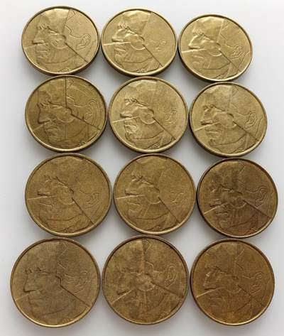  外国优质老铜币银币，周六九点倒数截拍，满百包邮，可寄存半年，喜欢朋友微信扫描二维码可直接参拍 - 比利时国王博杜安一世5法郎12枚