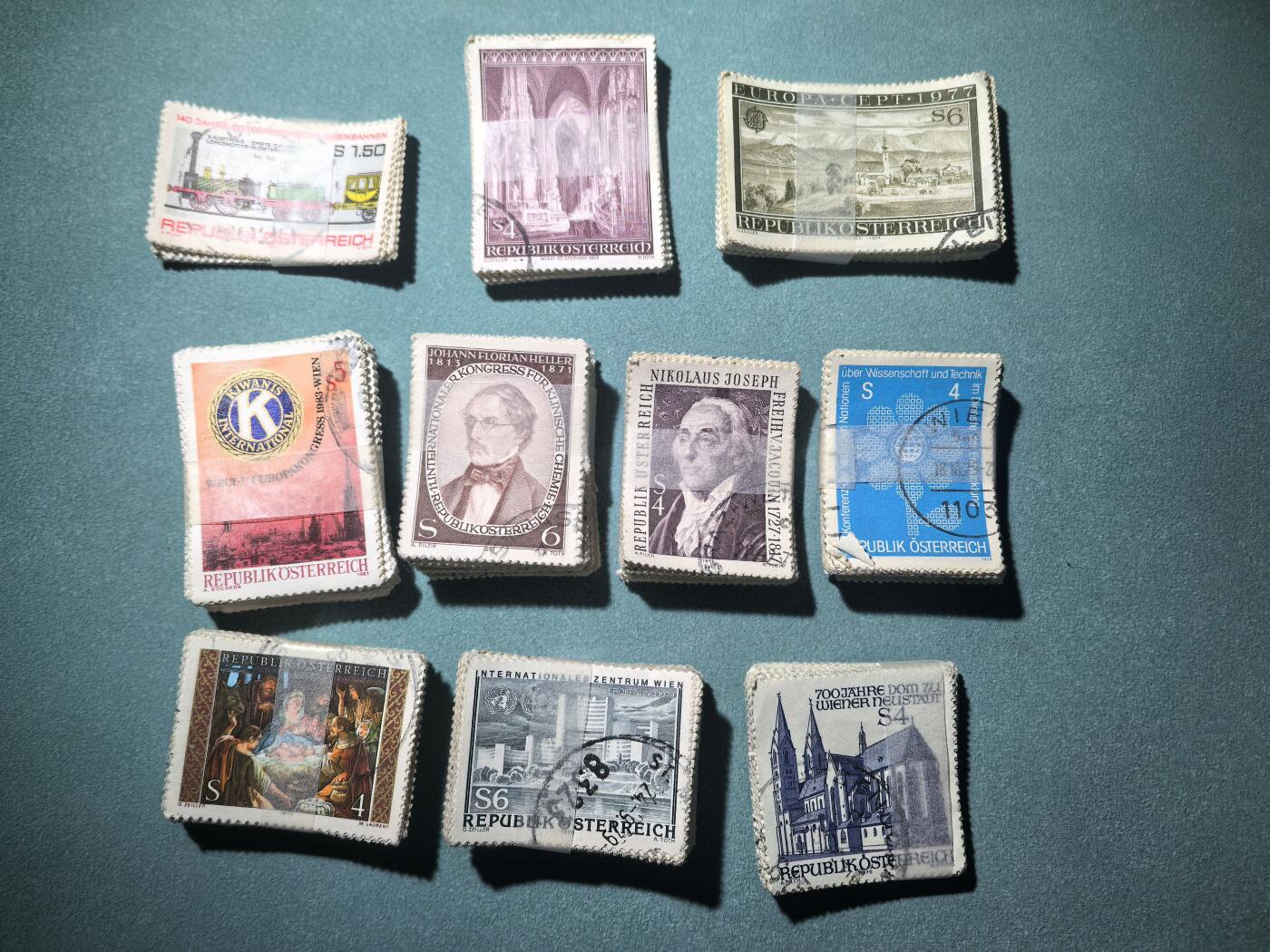 盛世勋华——号角文化勋章邮票专场拍卖第287期 奥地利邮政1970-80年代发行邮票 各种题材 10叠超过100枚