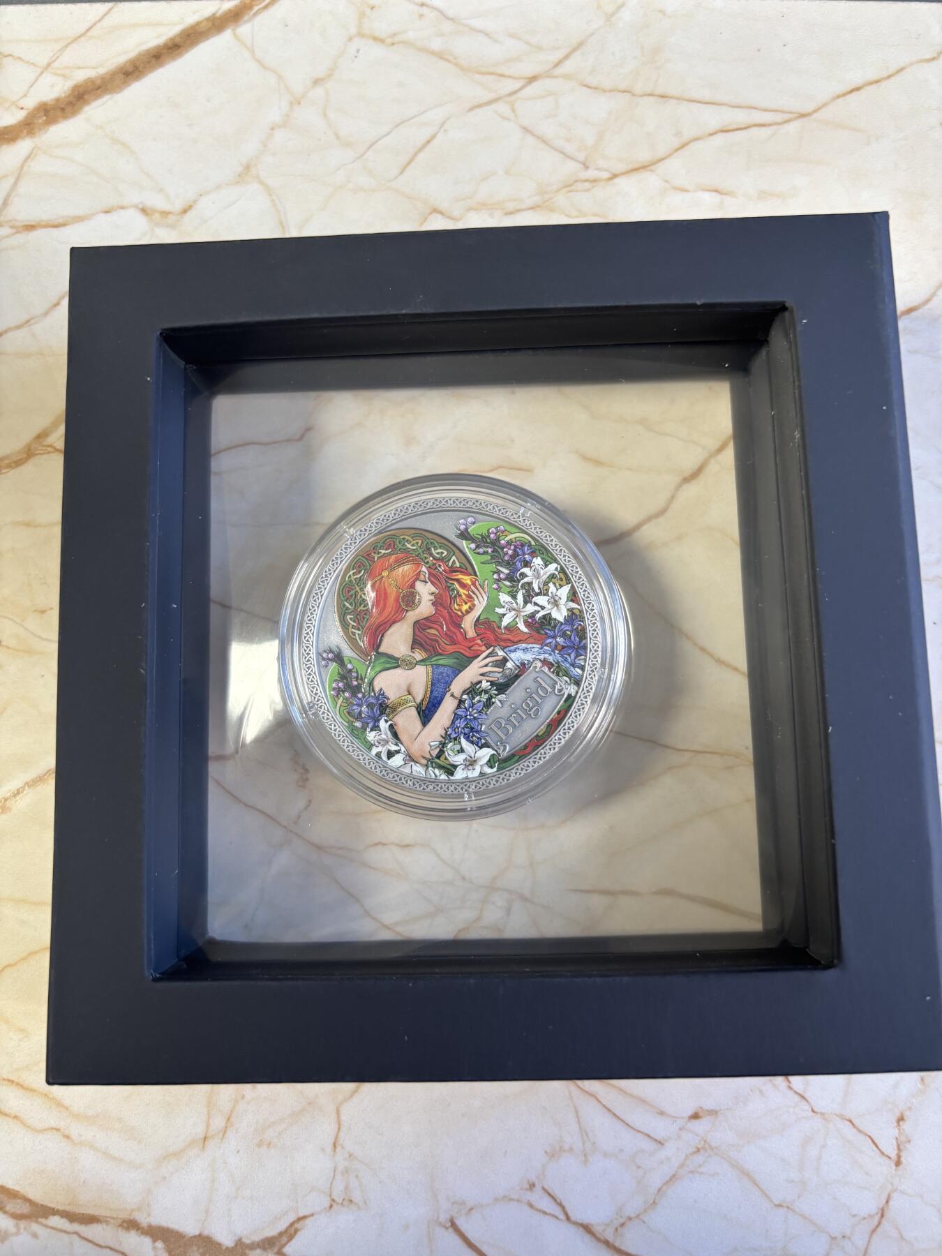 第181期拍卖 加纳2021年健康女神系列5布里奇德彩色纪念银币，999银，50克，发行500枚