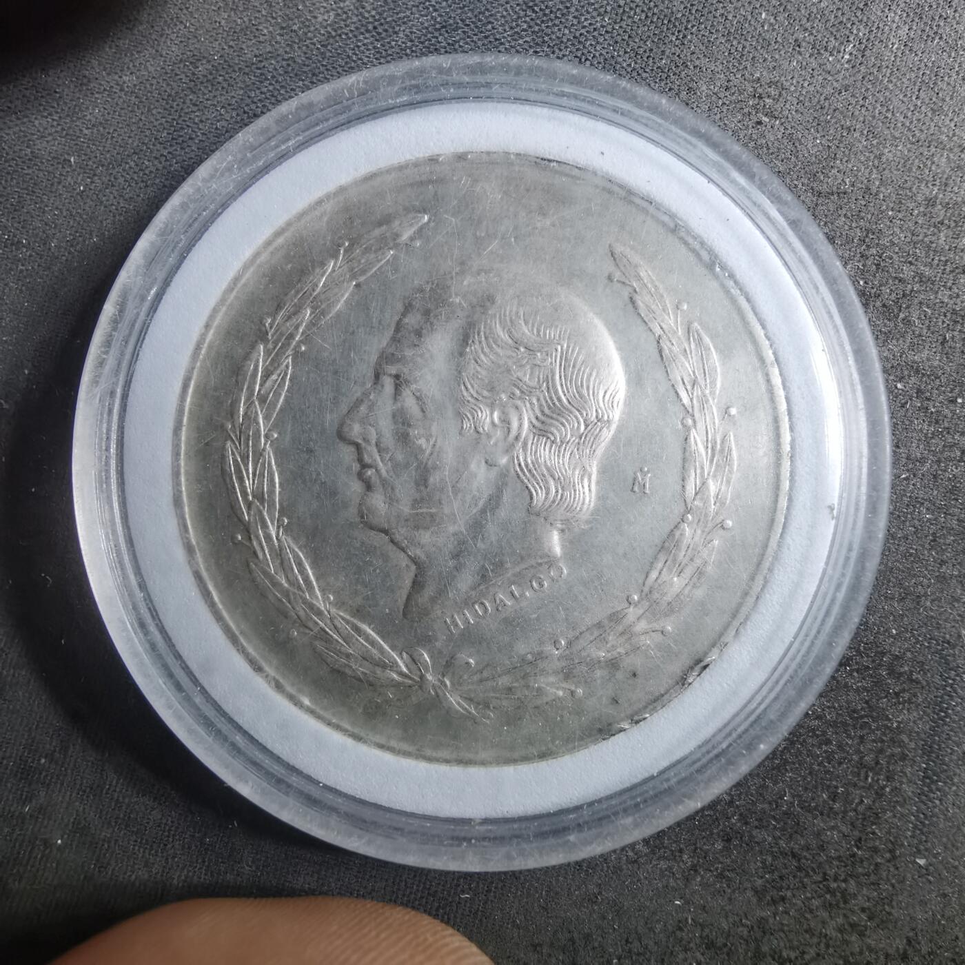 沼泽如烟--第895场 墨西哥1972年5比索银币27.77克成色0.720