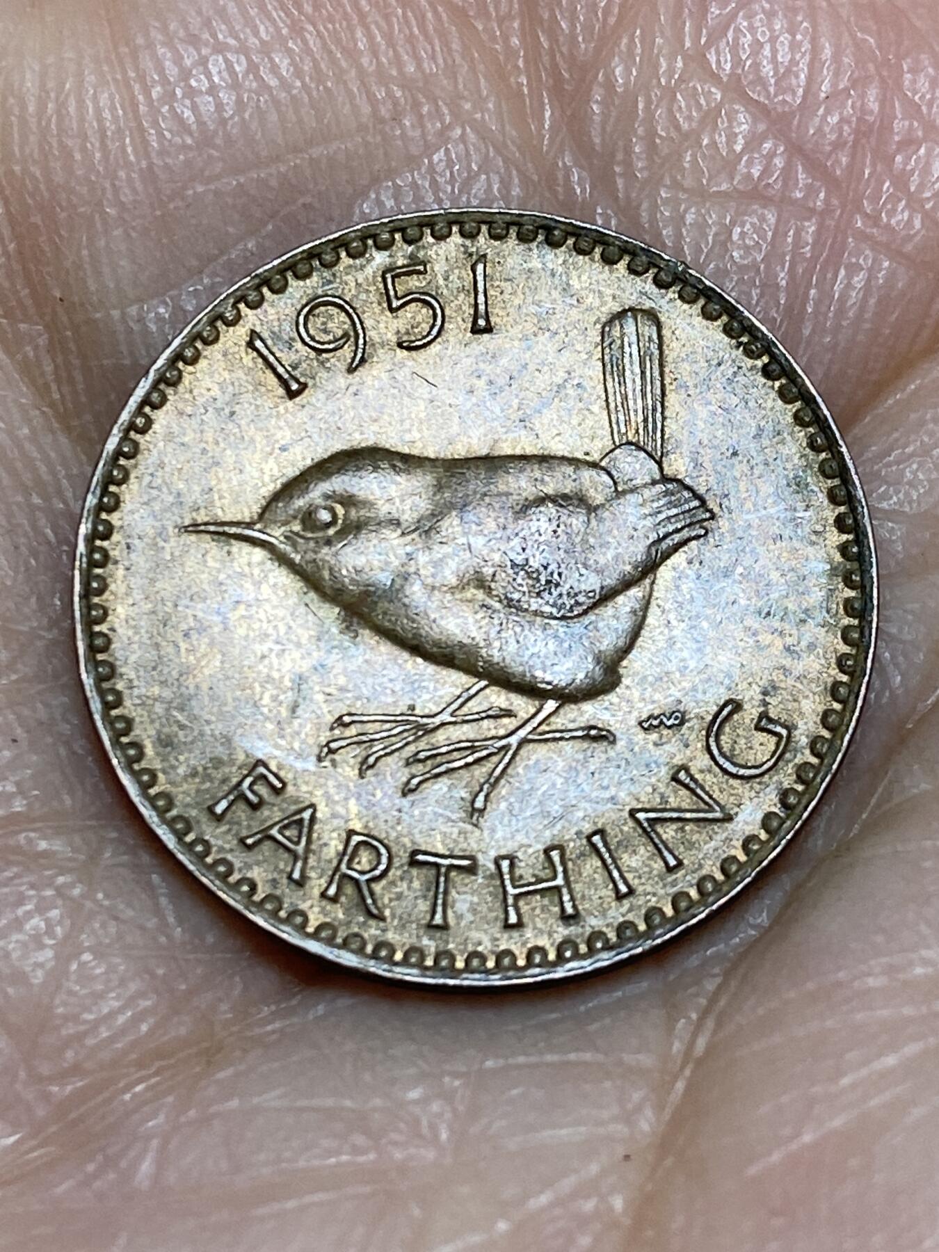 2025年第一百二十五场(总第一百五十一场）外国好品散币(免佣金) 英国🇬🇧1951年1法新(乔治六世第二版)