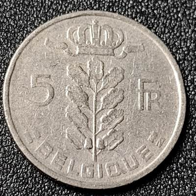 泉币菌-第125场-126场 并场 精品福利场(本场由于周日截拍，需要下周周末发货，感谢理解) - 1949年 比利时5法郎 树叶王冠 直径24mm 欧洲币