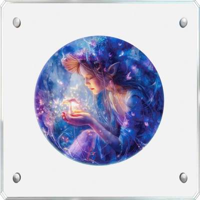 【期货】利比里亚2026年蘑菇仙子1盎司双面彩色大尺寸纪念银币