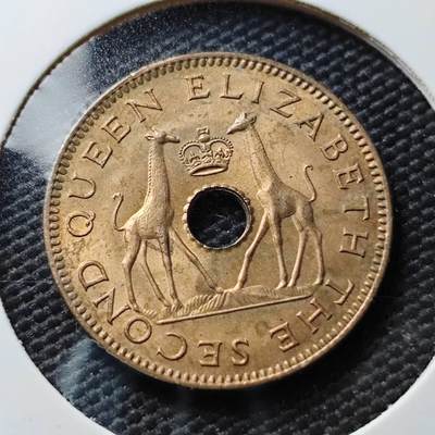 KK钱币收藏小铺  第367场  2月预留时间 周末发货 -  1958罗得西亚1/2便士铜币 好品