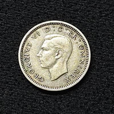 【全场包邮】纯粹捡漏拍476场（免费代拍第13场） - 英国1938年乔治六世3便士银币