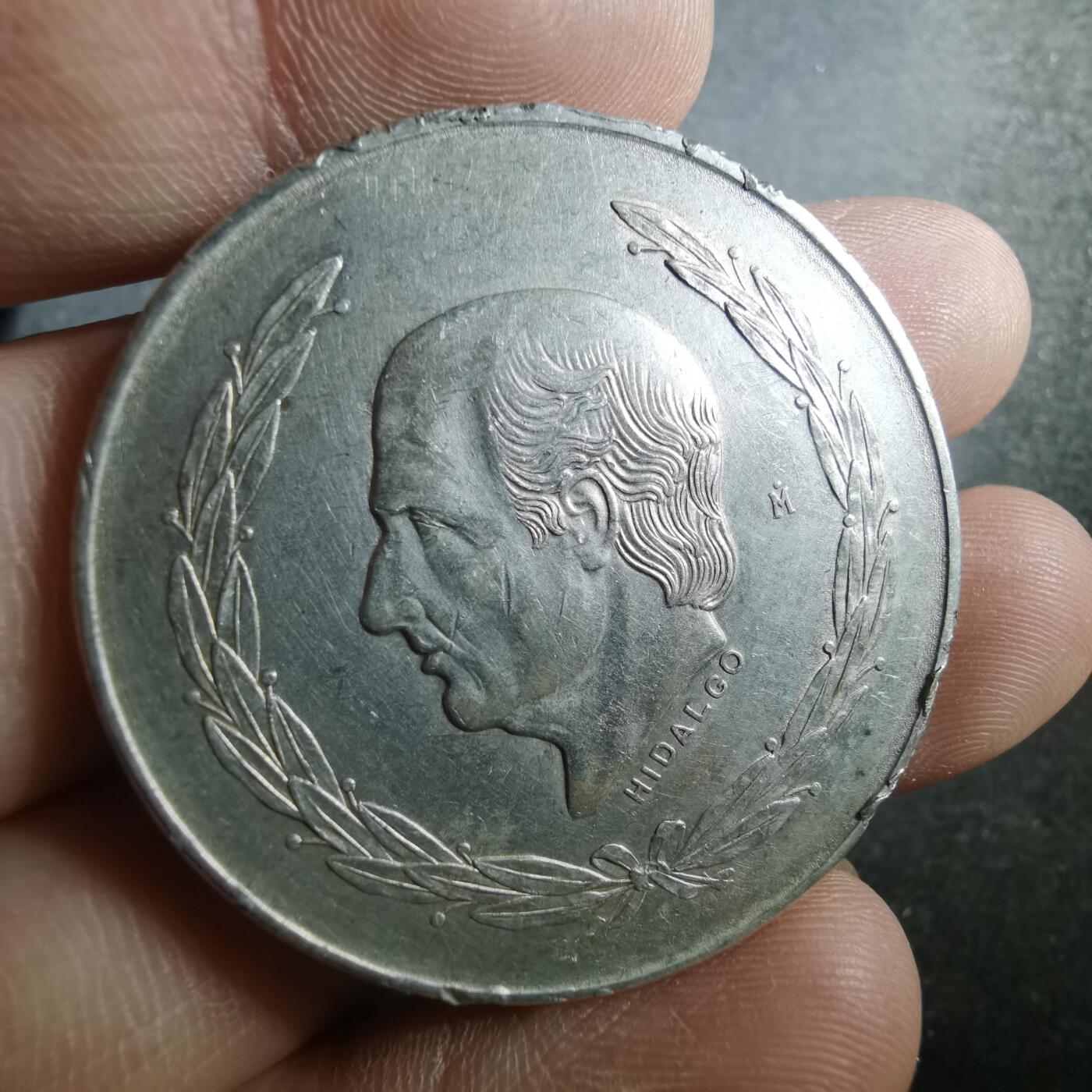 沼泽如烟--第895场 墨西哥1972年5比索银币27.77克成色0.720