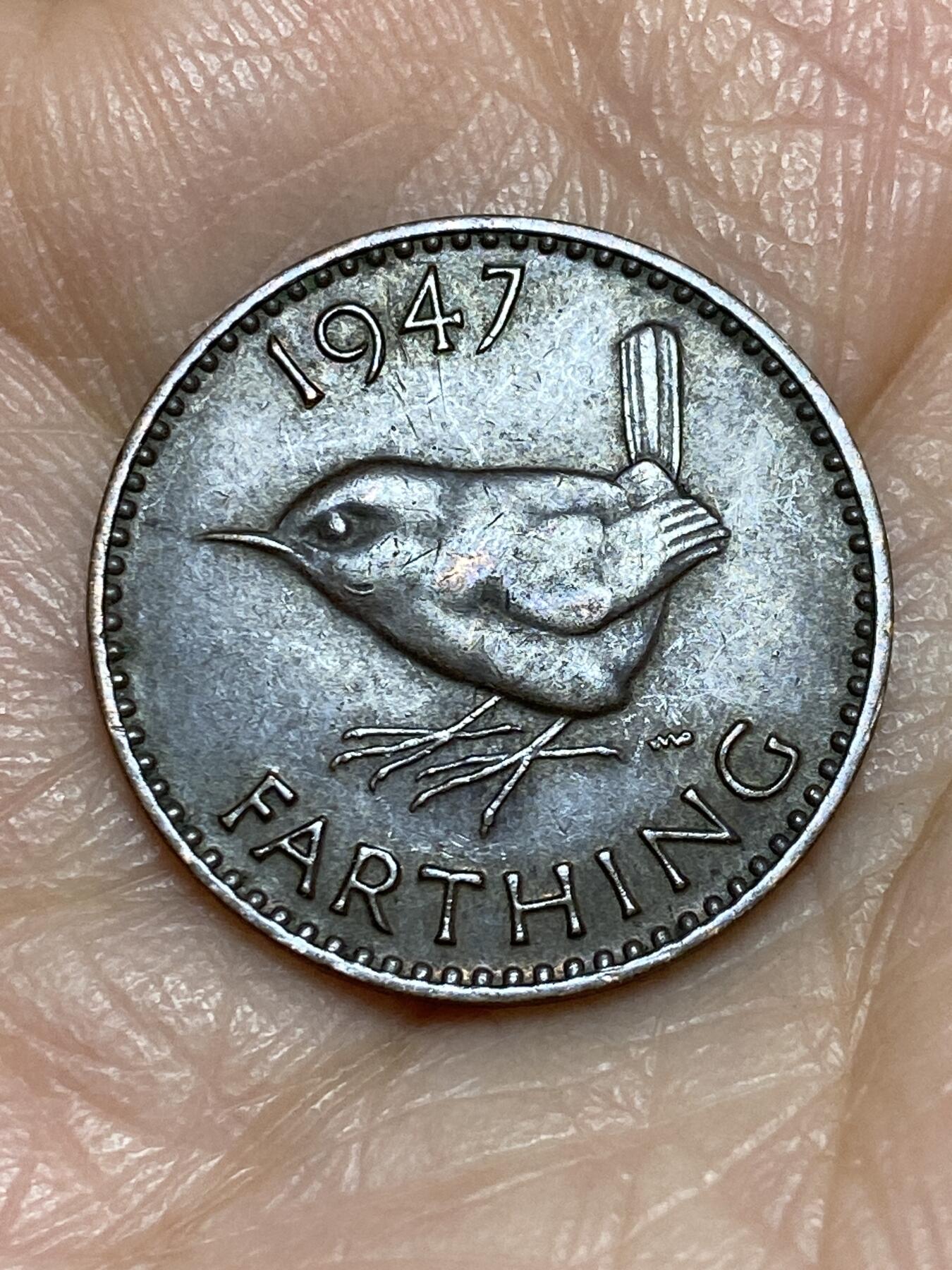 2025年第一百二十五场(总第一百五十一场）外国好品散币(免佣金) 英国🇬🇧1947年1法新(乔治六世第一版)