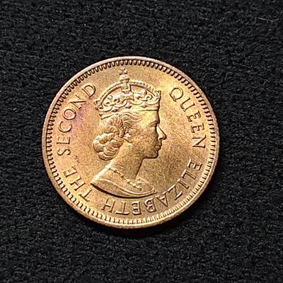 【全场包邮】纯粹捡漏拍476场（免费代拍第13场）调整中 - 英属加勒比地区1955年1/2分铜币