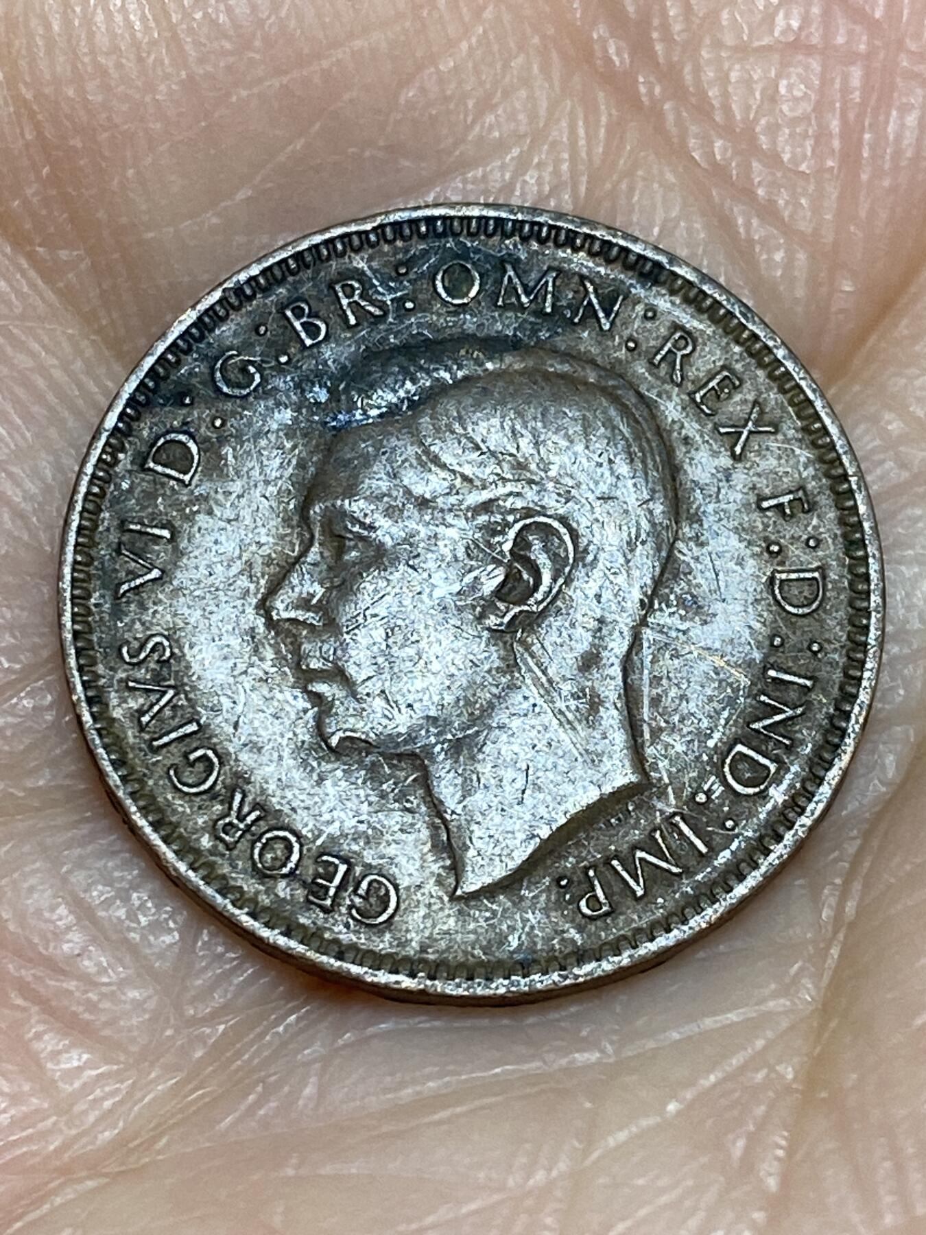2025年第一百二十五场(总第一百五十一场）外国好品散币(免佣金) 英国🇬🇧1944年1法新(乔治六世第一版)