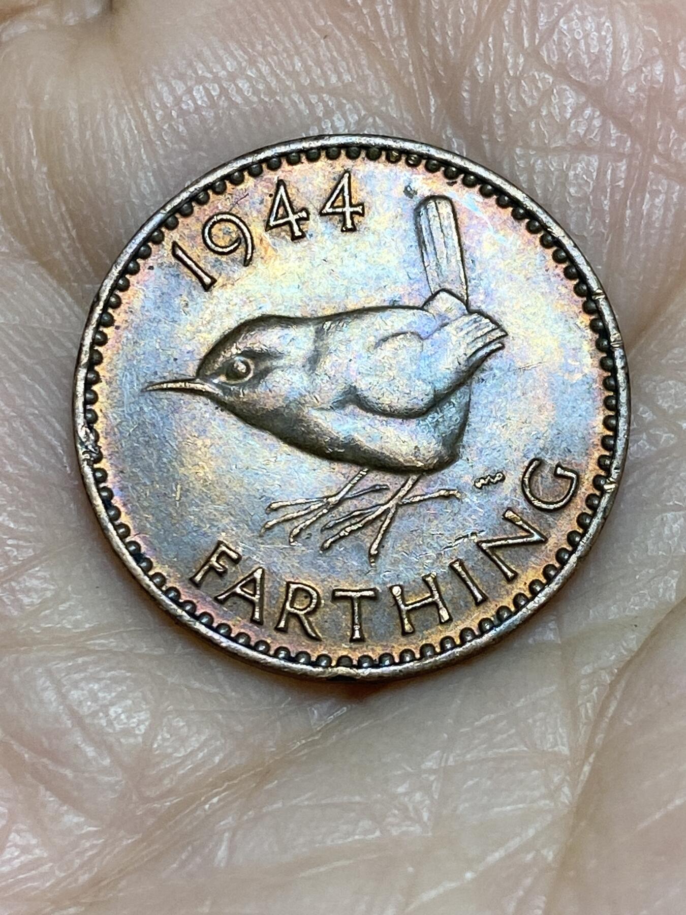 2025年第一百二十五场(总第一百五十一场）外国好品散币(免佣金) 英国🇬🇧1944年1法新(乔治六世第一版)