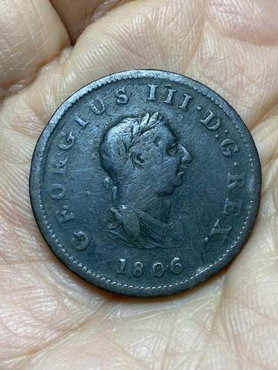 2025年第一百二十六场(总第一百五十二场）外国好品散币(免佣金) - 英国🇬🇧1806年半便士(乔治三世时期)