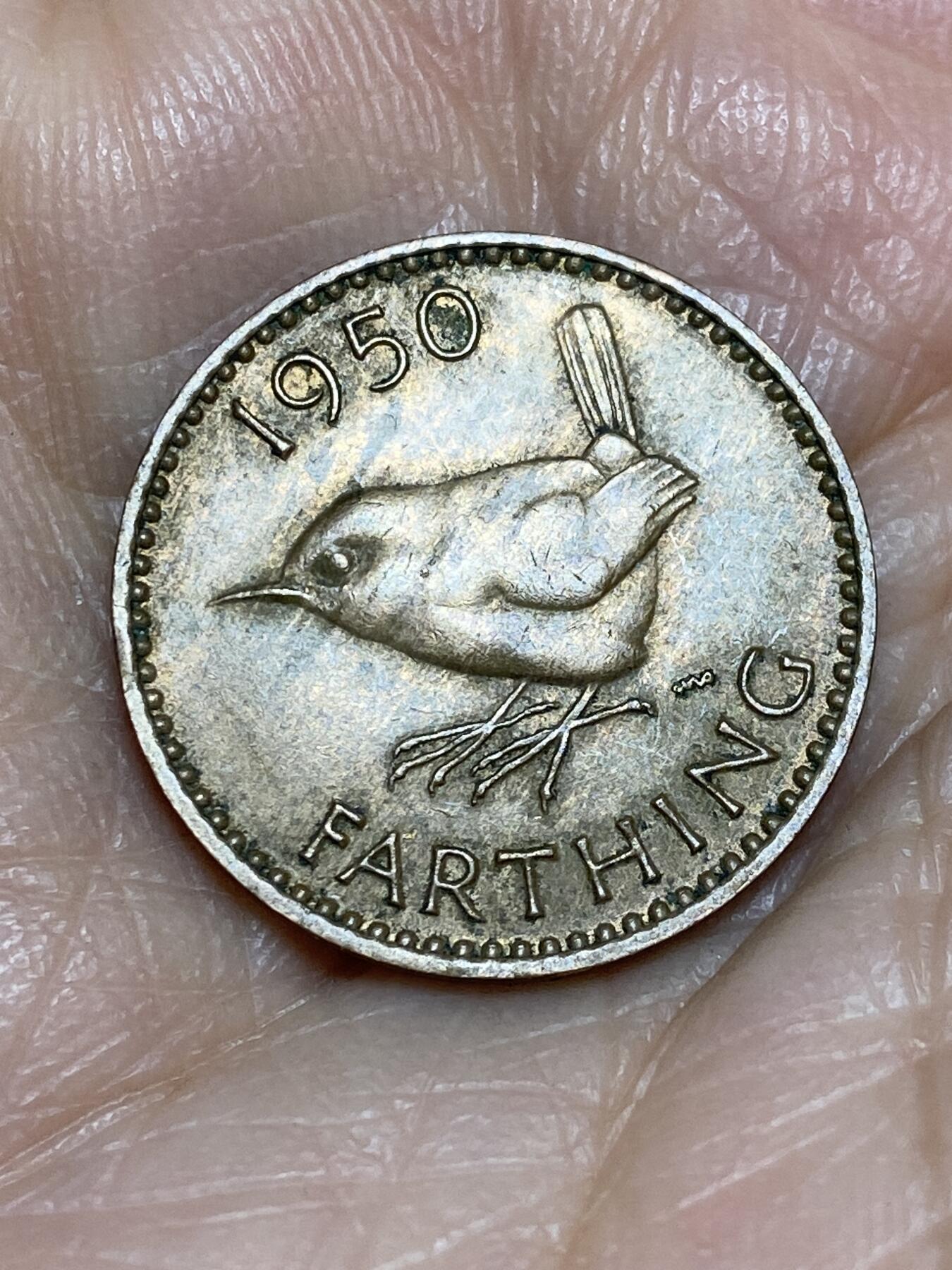 2025年第一百二十五场(总第一百五十一场）外国好品散币(免佣金) 英国🇬🇧1950年1法新(乔治六世第二版)