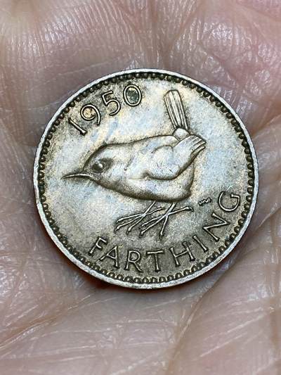 2025年第一百二十五场(总第一百五十一场）外国好品散币(免佣金) - 英国🇬🇧1950年1法新(乔治六世第二版)