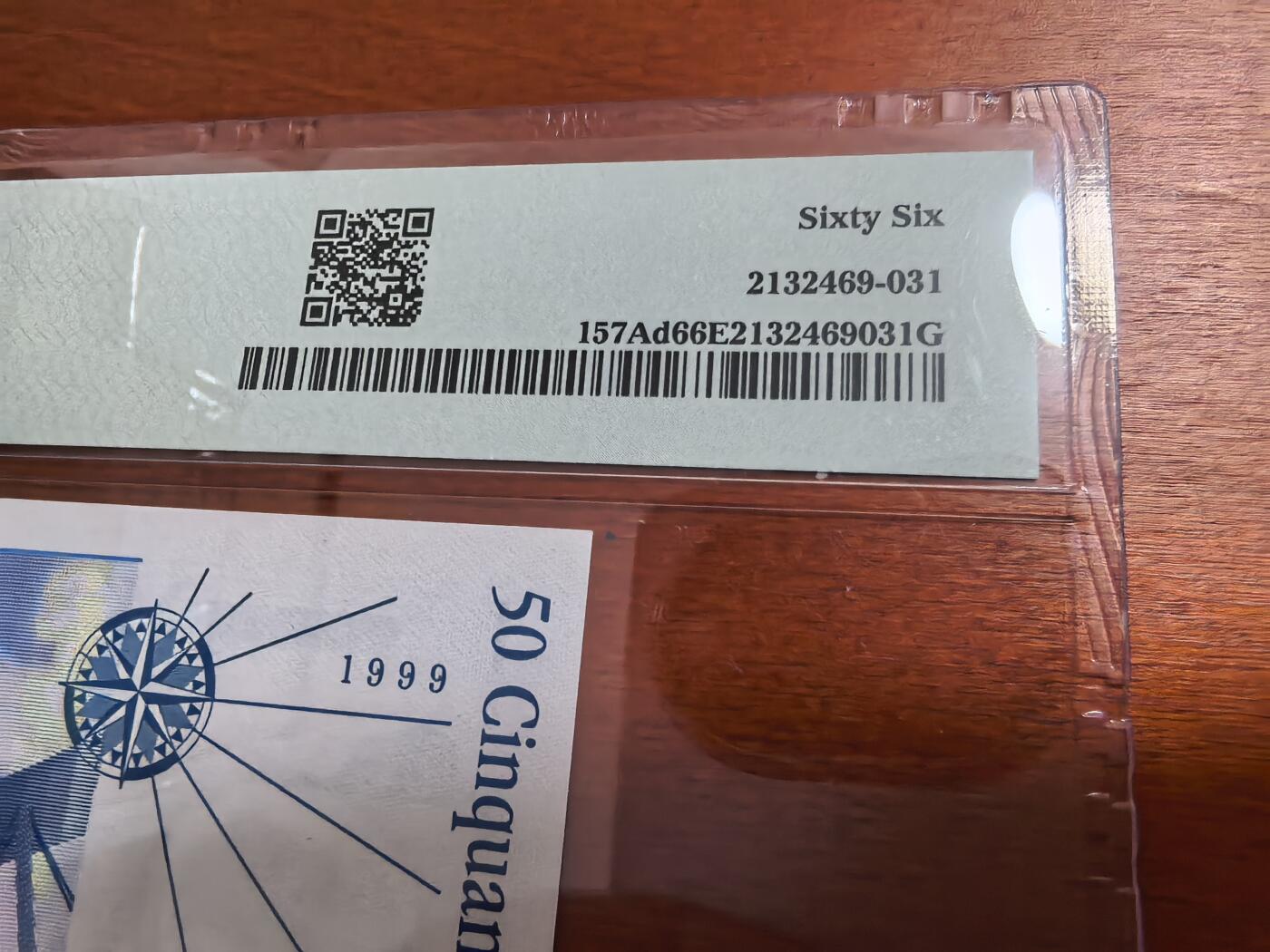 长老汇蛇年精选第七十一场拍卖 1997-99法国50法郎纸钞，PMG 66，主角：小王子的作者安托万·德·圣-埃克苏佩里