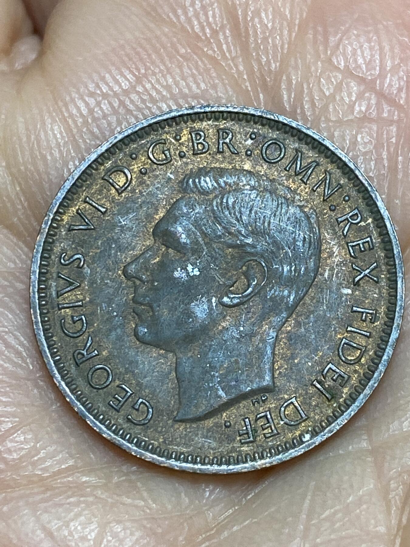 2025年第一百二十五场(总第一百五十一场）外国好品散币(免佣金) 英国🇬🇧1951年1法新(乔治六世第二版)