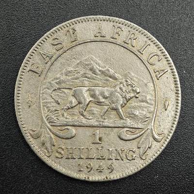 【淘币小摊】实时拍第七百九十二拍   散币场   满百包邮可预留二周 每周一统一发货   - 英属东非1949年乔治六世一先令镍币