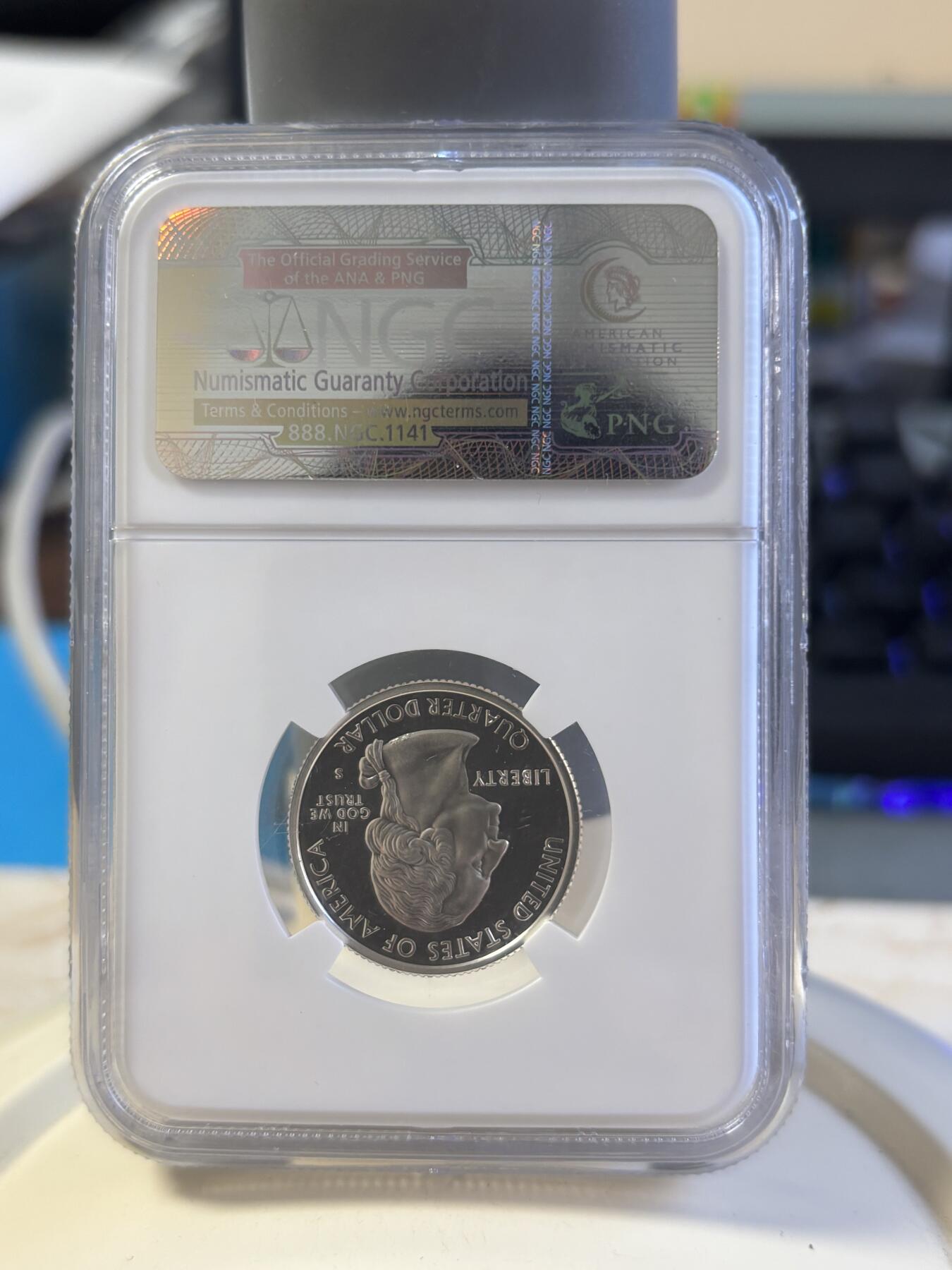 第181期拍卖 美国2005年国家州币(S版)5枚纪念银币NGC-PF69,900银，6.25克*5