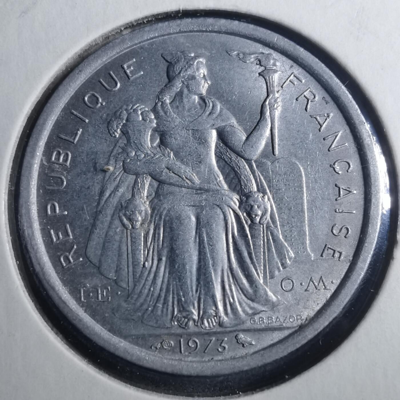 沼泽如烟--第896场 法属波利尼西亚1973年2法郎