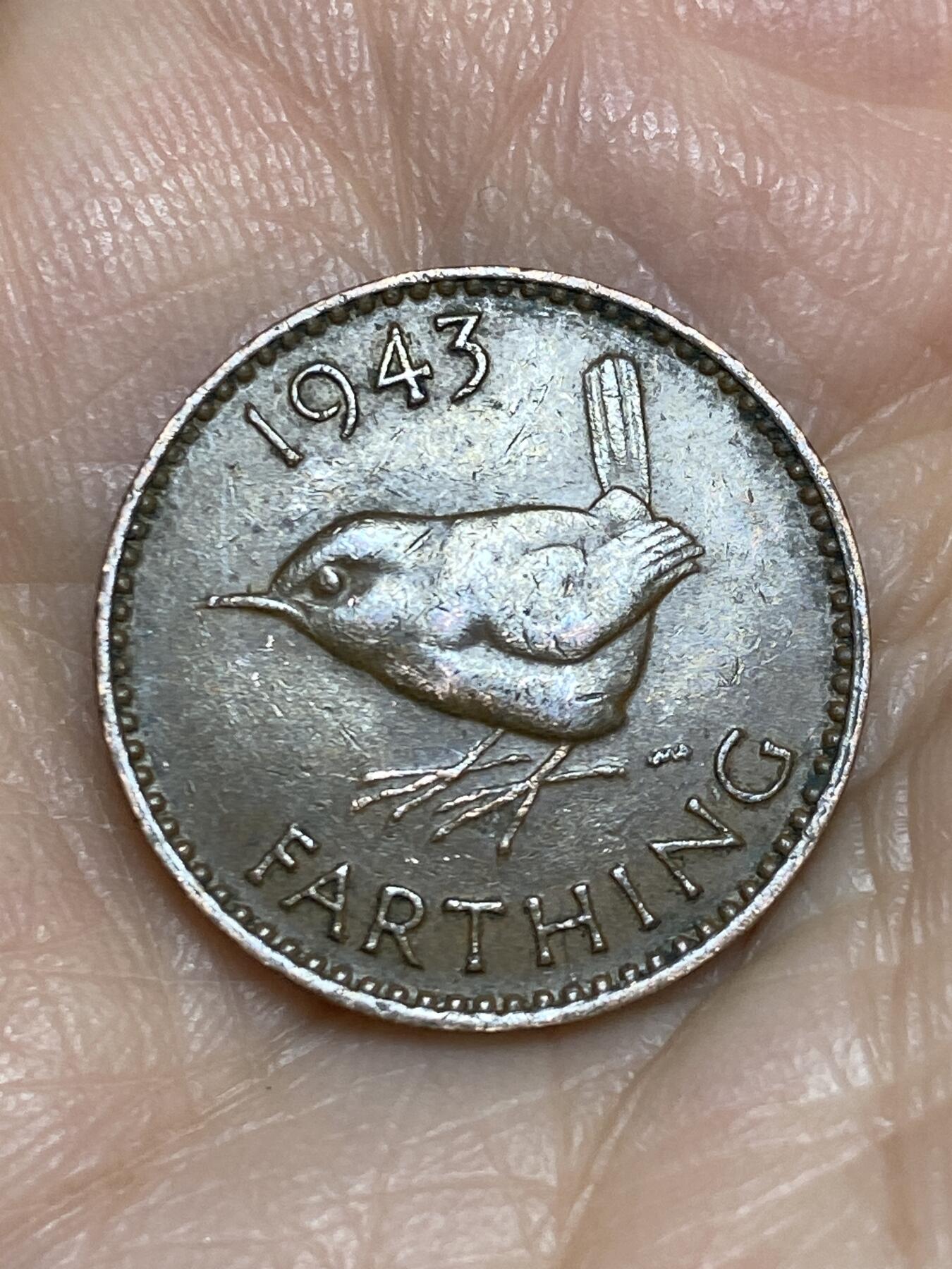 2025年第一百二十五场(总第一百五十一场）外国好品散币(免佣金) 英国🇬🇧1943年1法新(乔治六世第一版)