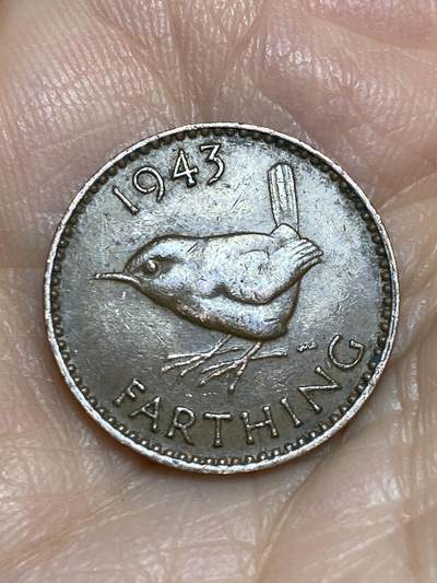 2025年第一百二十五场(总第一百五十一场）外国好品散币(免佣金) - 英国🇬🇧1943年1法新(乔治六世第一版)