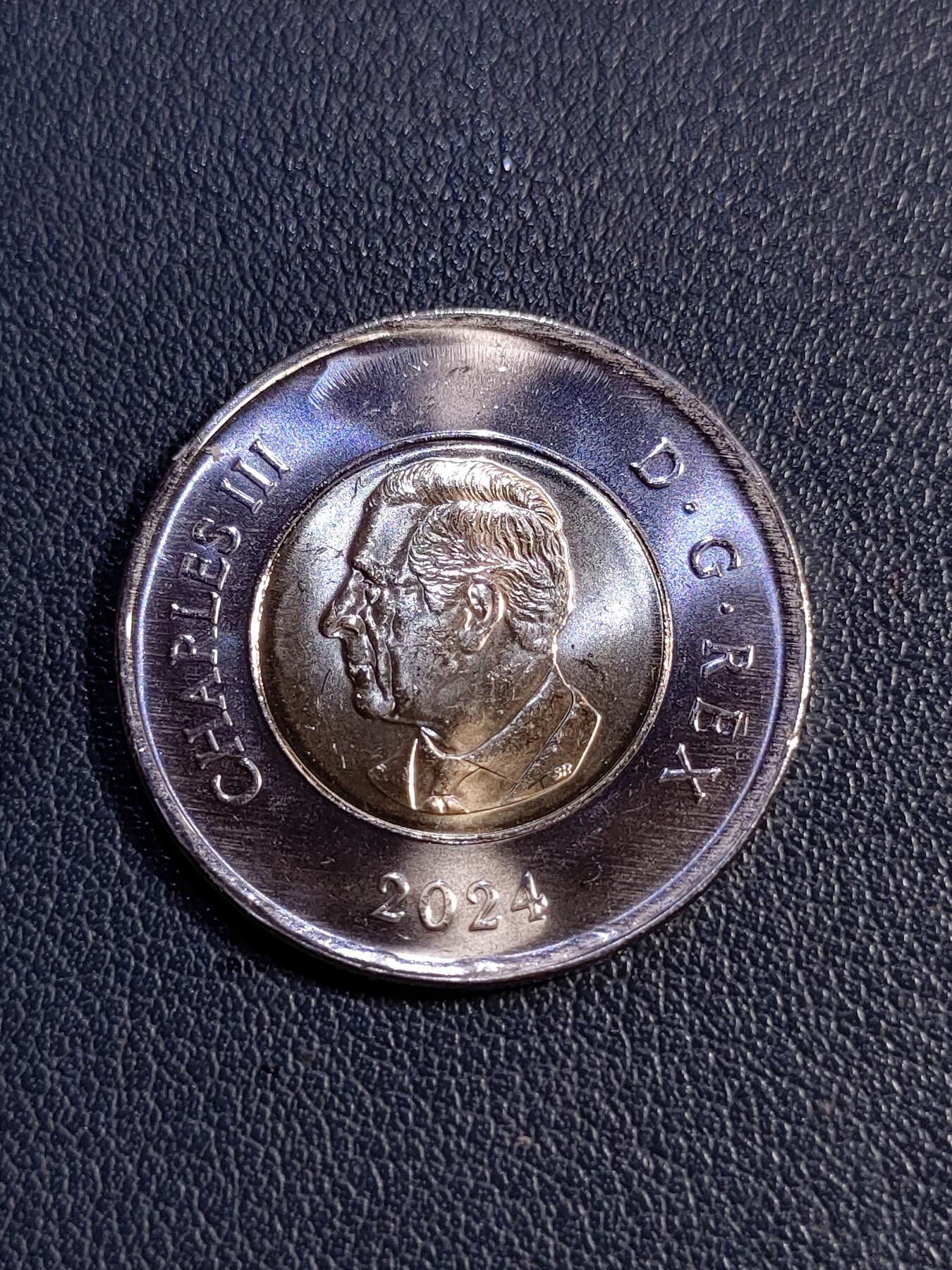 世界各国普、纪币捡漏专场(第十八场)  2024年加拿大皇家空军百年2加元双金属彩色版纪念币