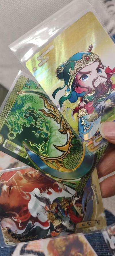 秋原瞳的小店第二十八期（持续收拍，深夜入冬的稀雨，总是静寂的……） - 卡游三国萌将卡关羽➕流芳传韵关羽➕武器卡青龙刀套