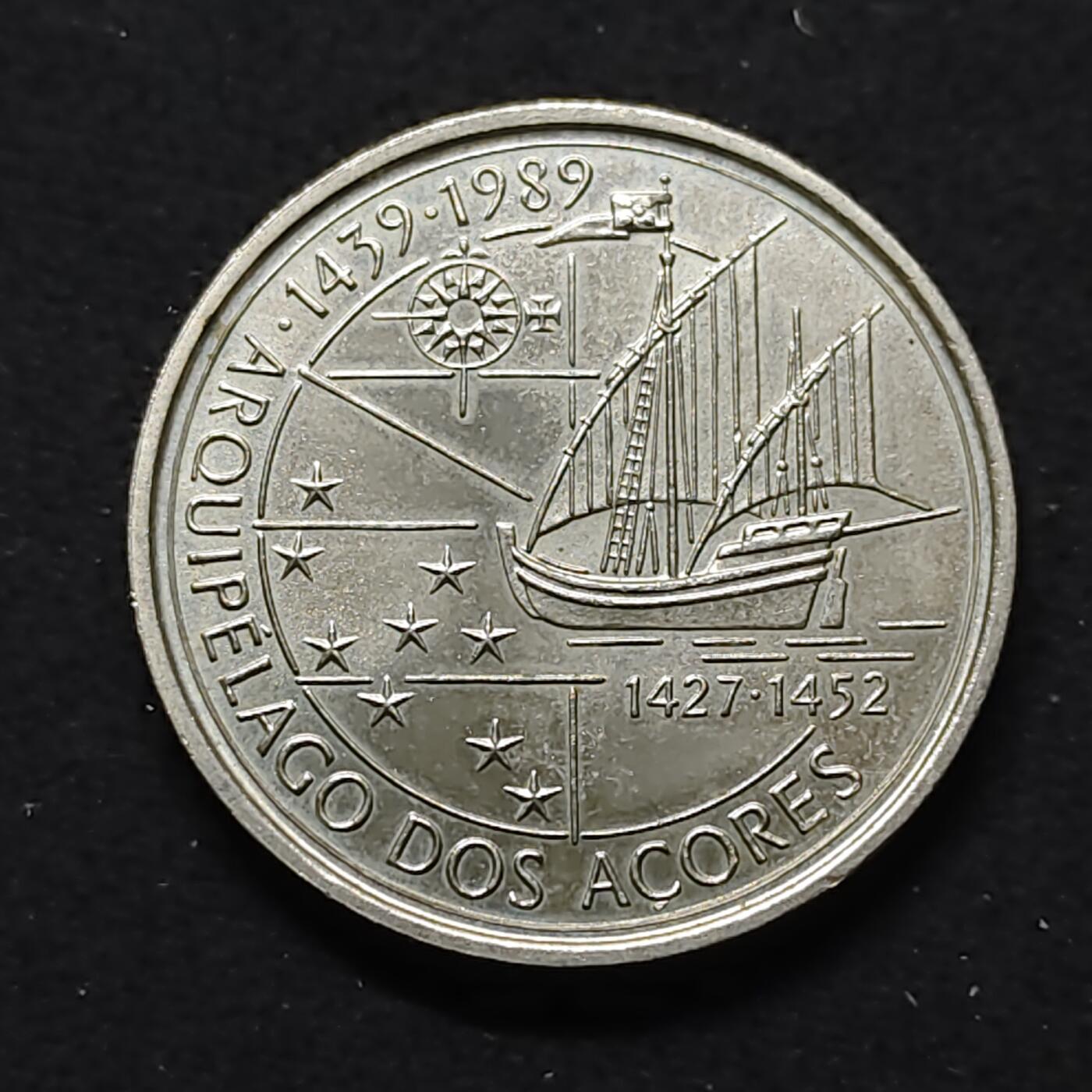 【全场包邮】纯粹捡漏拍476场（免费代拍第13场）调整中 葡萄牙1989年100埃斯库多发现系列发现亚速尔群岛纪念币