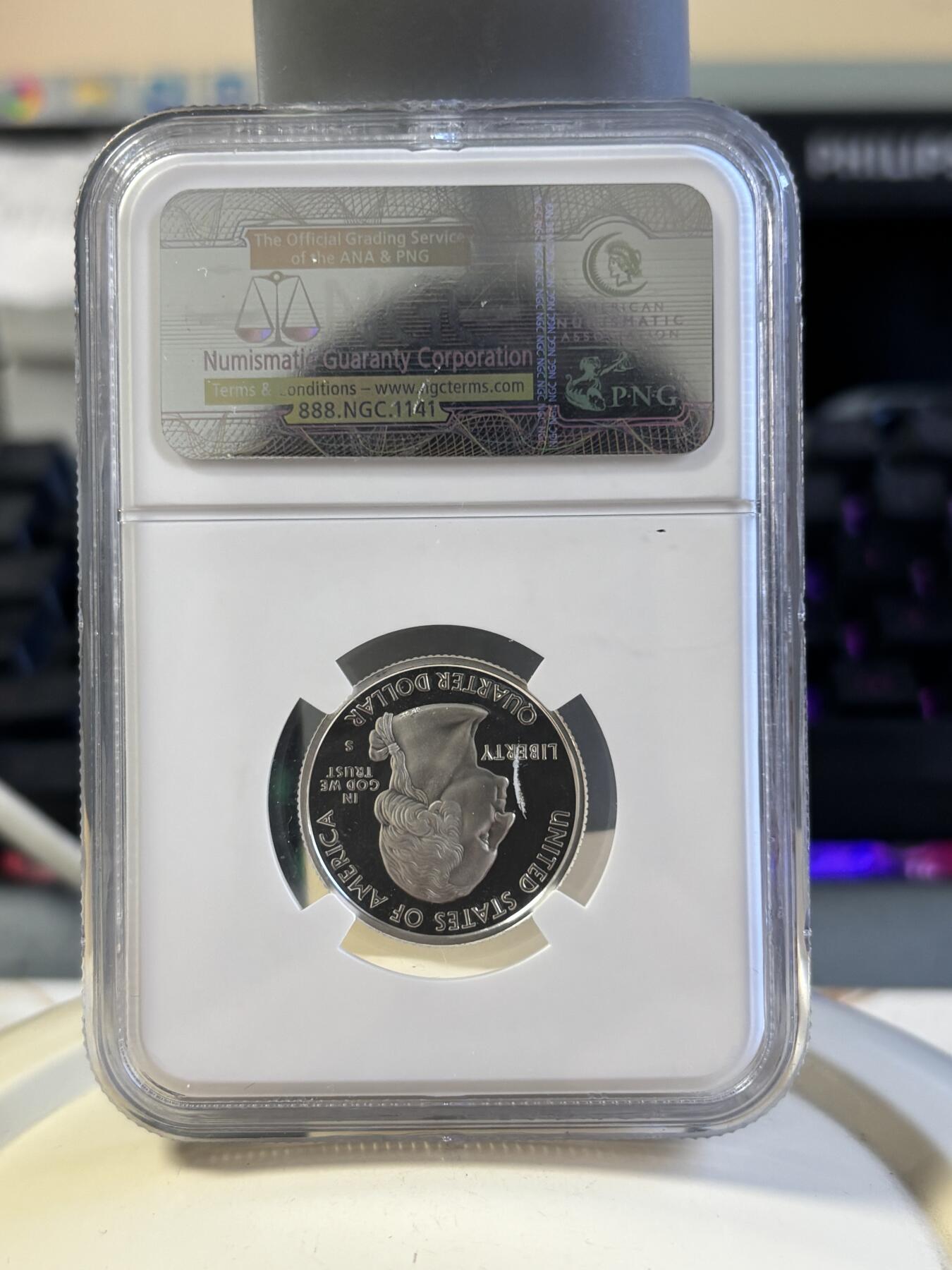 第181期拍卖 美国2005年国家州币(S版)5枚纪念银币NGC-PF69,900银，6.25克*5