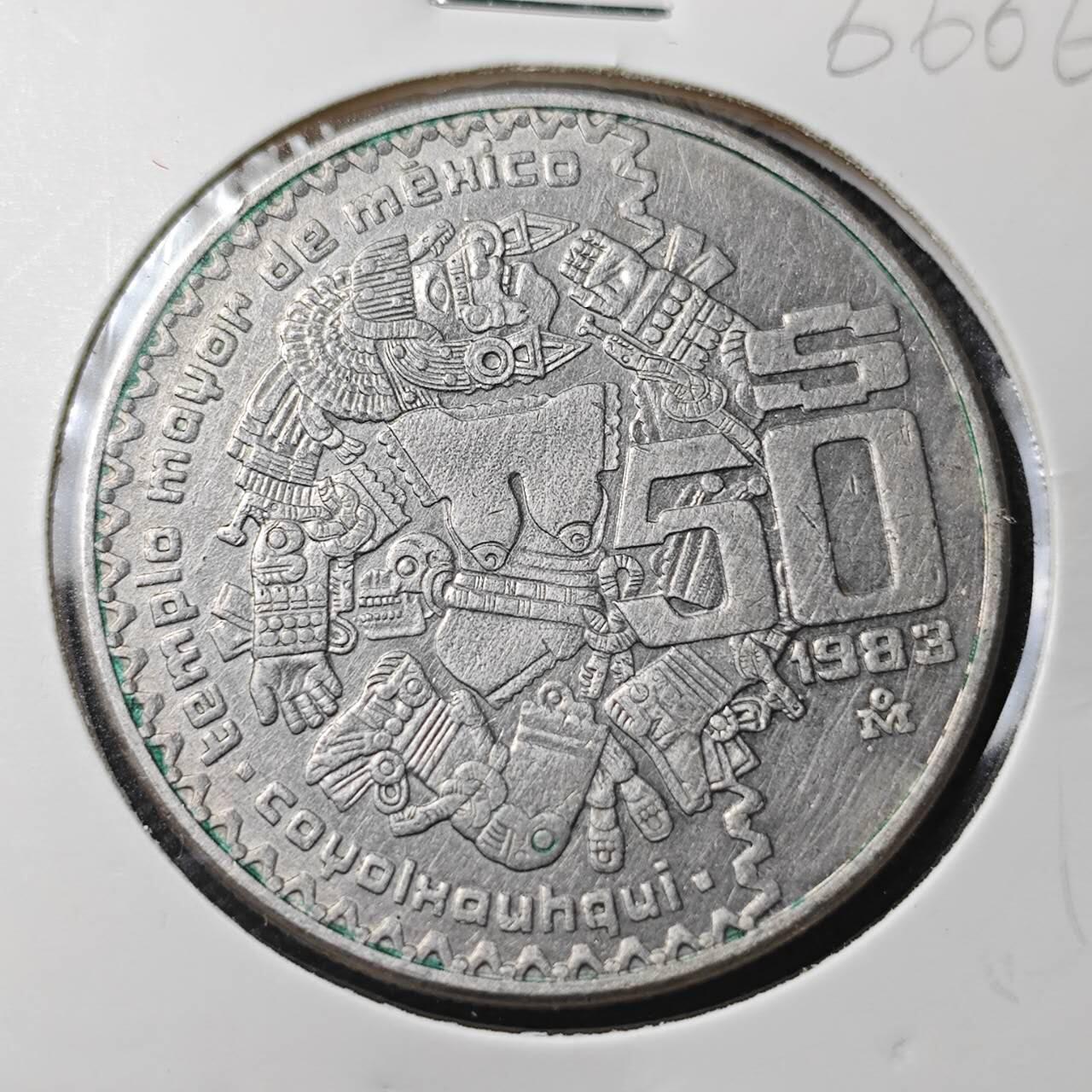 KK钱币收藏小铺  第366场  2月预留时间 周末发货  1983墨西哥50比索