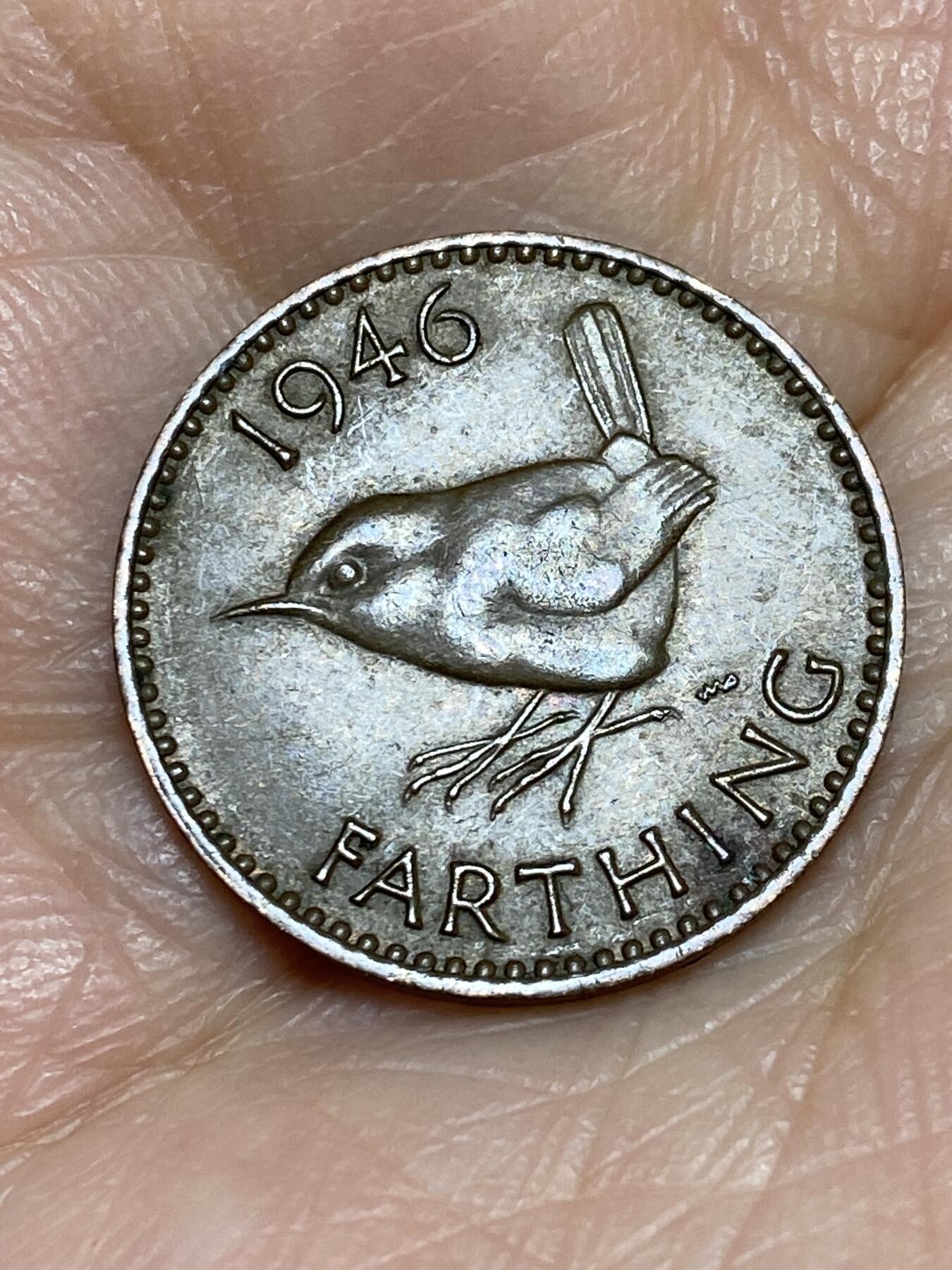 2025年第一百二十五场(总第一百五十一场）外国好品散币(免佣金) 英国🇬🇧1946年1法新(乔治六世第一版)