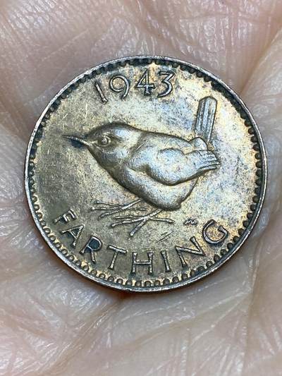 2025年第一百二十五场(总第一百五十一场）外国好品散币(免佣金) - 英国🇬🇧1943年1法新(乔治六世第一版)