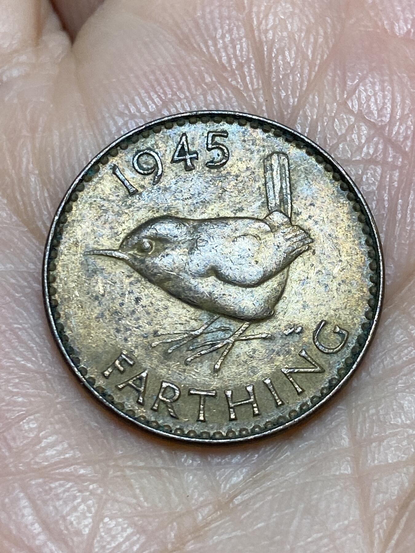 2025年第一百二十五场(总第一百五十一场）外国好品散币(免佣金) 英国🇬🇧1945年1法新(乔治六世第一版)