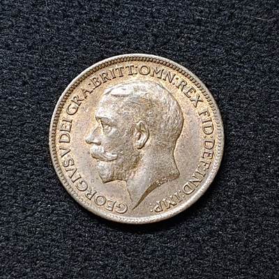【全场包邮】纯粹捡漏拍476场（免费代拍第13场）调整中 - 英国1919年乔治五世1法新铜币